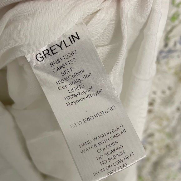 Anthropologie Greylin Piper Eyelet Lace Blouse Size XS Cottagecore Ruffled.   2 - Picture 9 of 9